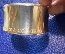Tiffany & Co Wide Cuff Sterling Silver Bracelet Bangle 2001