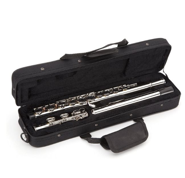 Windsor MI-1002 Student Nickel Plated Flute With Split E Key Includes Hard Case