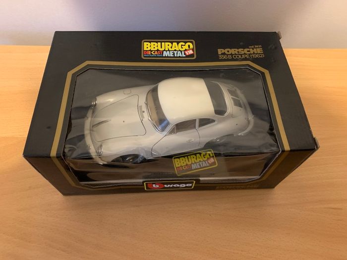 1/18 Burago Model Car Porsche 356 B Coupe 1962