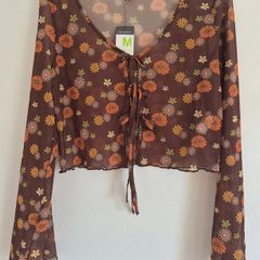 Floral Mesh Top
