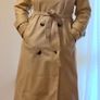 Stradivarius Faux Leather Ivory Trench Coat - Size S, but fits mine M/L (EU 36-38) Image 8