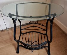 Side Table Magazine Rack