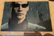 painting of Neo from the matrix