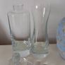 2 Uniquely Shaped  Glass Decanters Image 2