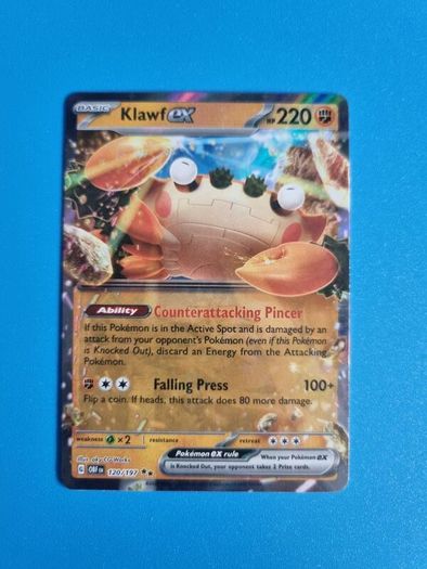 Klawf EX (120/197) Pokemom Card Obsidian Flames