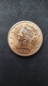 Gold coin 10 Dollars 1897