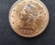 Gold coin 10 Dollars 1897