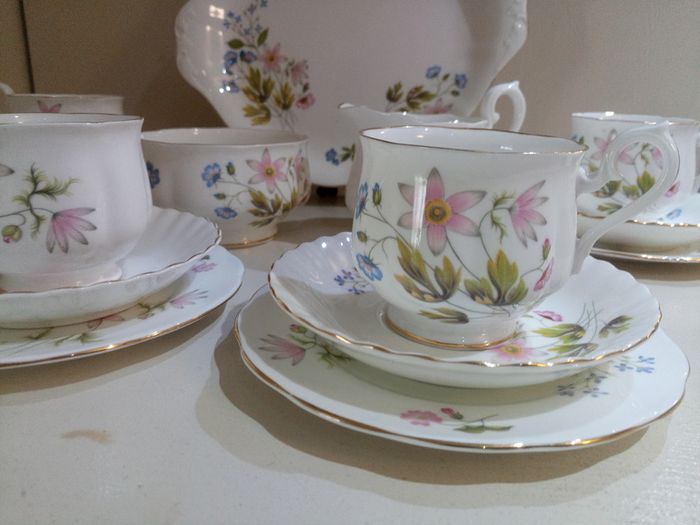 15 piece Tea set 'Wild Anemone' Richmond Bone China