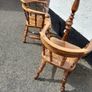 Pair of Antique Captain's Chairs Image 8