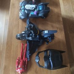 Batman ( bat mobil and bat bike, bat man figure, Joker and Harley Quinn