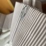 Pencil Pleat ticking stripe curtains Image 5