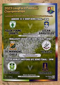 2023 Longford GAA Senior Football Club Semi Finals Programme