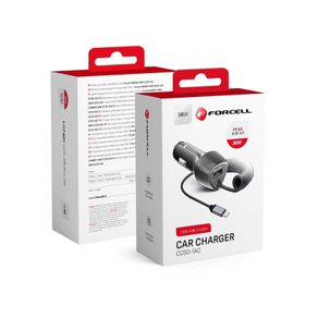 Forcell Type-C Car Fast Charger USB+USB C 38W