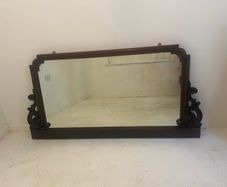 Stunning Large Antique Mahogany Mirror  Sympathetically Restored