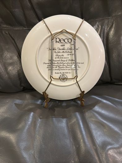 Vintage 1988 John McClelland Twinkle Little Star Collector Plate Knowles