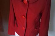 LK Bennett Short Cherry Red Jacket 12