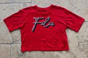 Red crop top (Size XS)