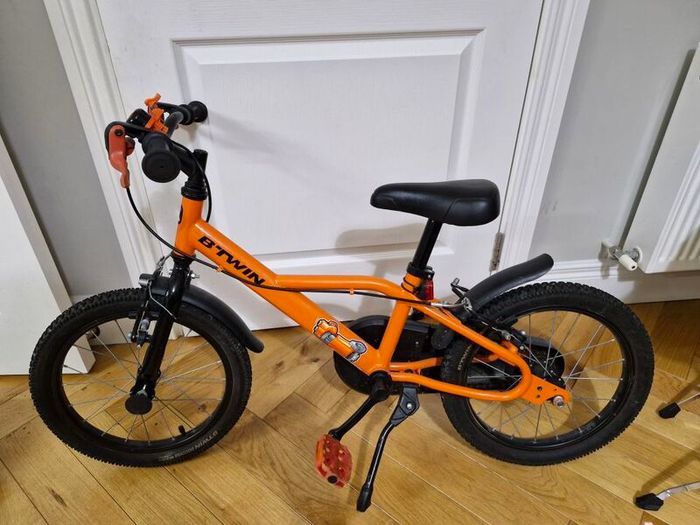 Kids' 16-inch orange decathlon