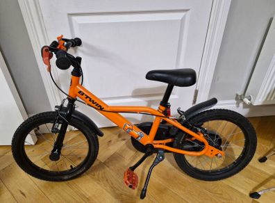 Kids' 16-inch orange decathlon
