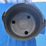Black plastic flower pot Image 4