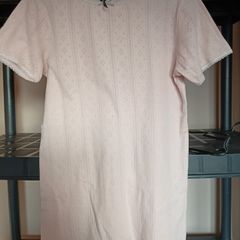 Girls salmon colour tee shirt, age 13 to 14