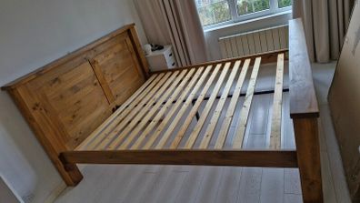 superking wooden bedframe / super king