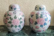 Vintage pair of ginger jars