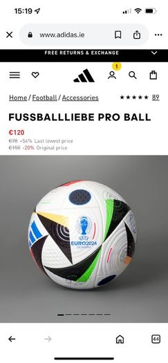 EURO2024 match ball replica fussballliebe