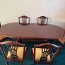 Mahogany Table & 6 Chairs Image 3