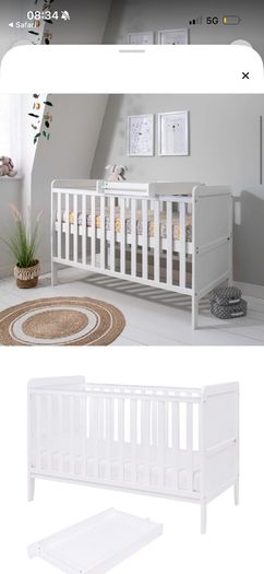 cot and toddler bed