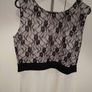 Pink Brand Black Lace and White Dress Image 8