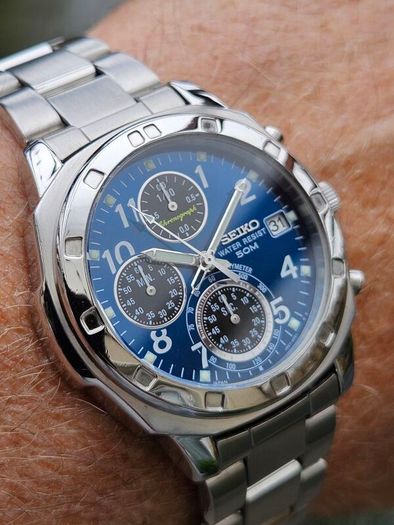 Watch Seiko Chronograph.