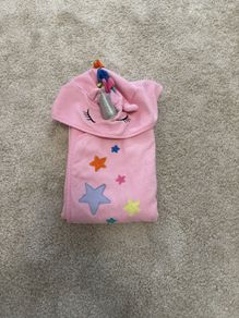 NEXT pink unicorn bath towel (3-6y)