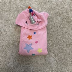 NEXT pink unicorn bath towel (3-6y)
