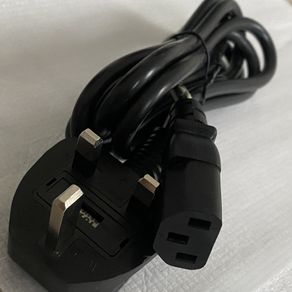 Kettle Lead Power Cable, C13, IEC to UK Plug | Black