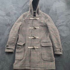 Hammond & Co Plaid Duffle Coat Mens Medium