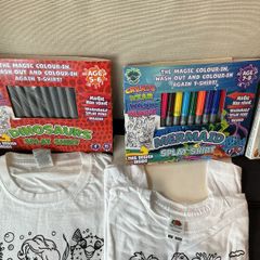 Colour your own T-shirts and markers