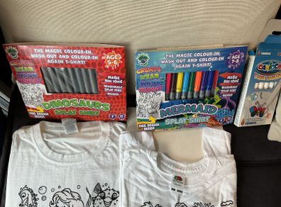 Colour your own T-shirts and markers