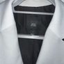 River Island Women's Black with White Trim Double Breasted Longline Coat/ Blazer - Size 8 Image 3