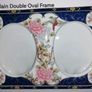 Vintage Porcelain Double Oval Frame Image 5