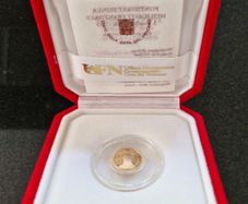 Vatican City Pope Francis Baptism 2015 10 Euro Proof Gold 3 Gram Coin