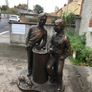 Vintage Bronze Sculpture "Having A Pint" Irish Made Image 3
