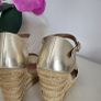 M Darina Gold wedges Sz 36 (Fit 3UK) - Rrp 59.99 (New) Image 6