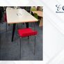 Steelcase High Table & 6 Pledge Stools Image 2
