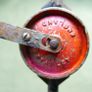 Vintage Stanley Red Rusty Hand Drill Image 3