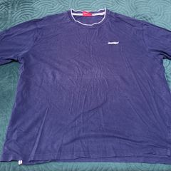 Slazengee navy Teeshirt with white trim XL