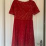 Beautiful red lace occasion wear dress - Adrianna Papell Image 5