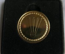 vintage Gold Plated Medal