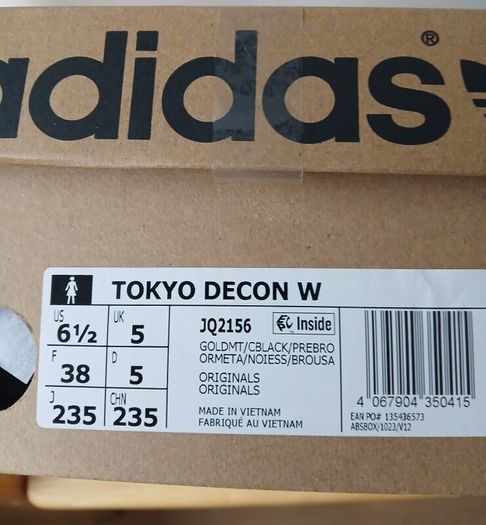 Adidas Tokyo Decon W Gold/Black - UK 5 / EU 38 - Brand New in Box