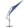 Cantilever Umbrella with Aluminium Pole 300 cm Blue Image 2